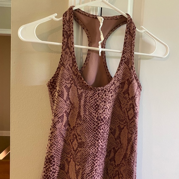 SOLD. Lululemon burgundy snakeskin tank - Picture 1 of 2
